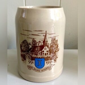 Stoneware Beer Stein/ Mug 0.5 liters 1000 Jahre Hagsfeld